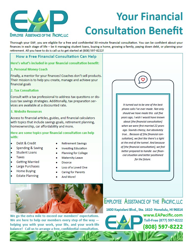 FInancial Consultation FAQ