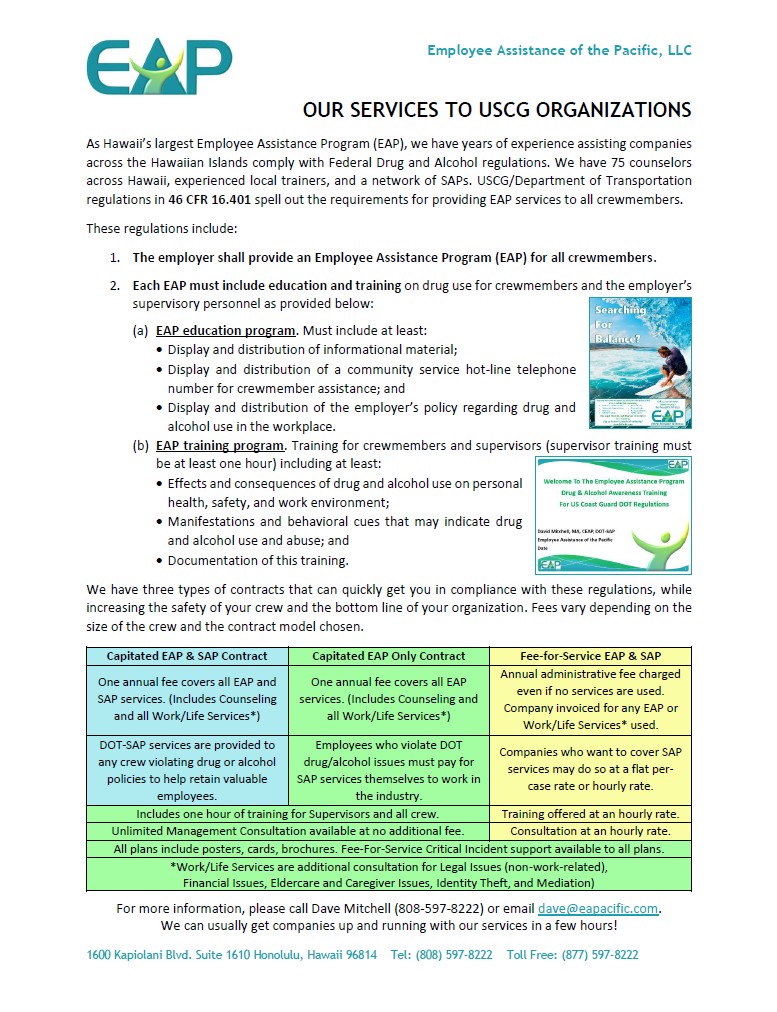 US Coast Guard DOT SAP Services